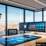 건축기술사 실무에서 활용할 수 있는 소프트웨어 - A modern architectural office environment with a diverse team of engineers and architects collaborat...